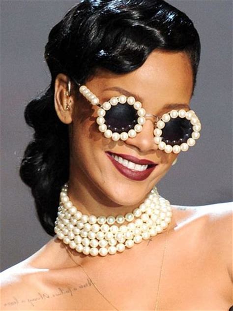 rihanna chanel glasses|Rihanna Rocks Vintage Chanel Sunglasses During Her .